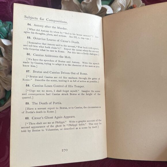 1917/19 Lot of 2 Shakespeare Antique Books, Merchant of Venice & Julius Caesar - Picture 6 of 10